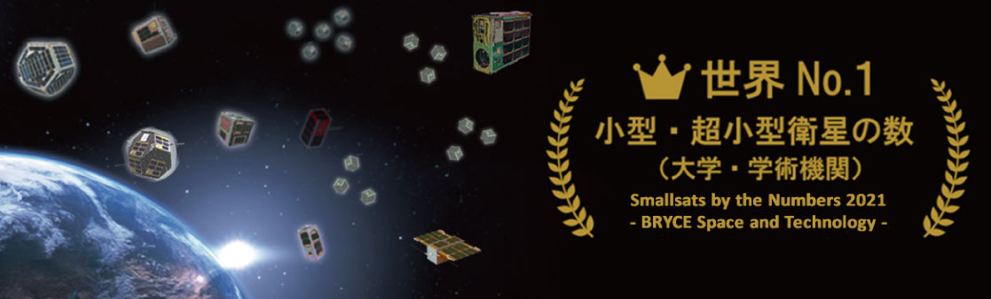 世界No.1小型・超小型衛星の数(大学・学術機関)